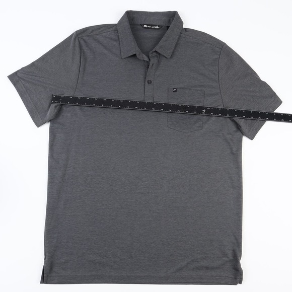 Travis Mathew Golf Polo Shirt Mens XL Dark Gray Pima Cotton Blend - Picture 3 of 12